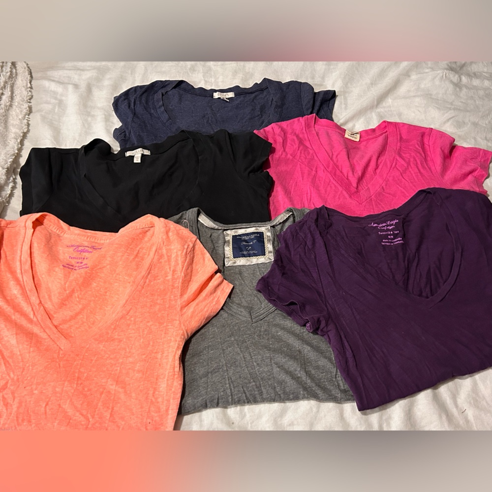 Vneck Tees (A&E, VS PINK, and Delia’s) Bundle